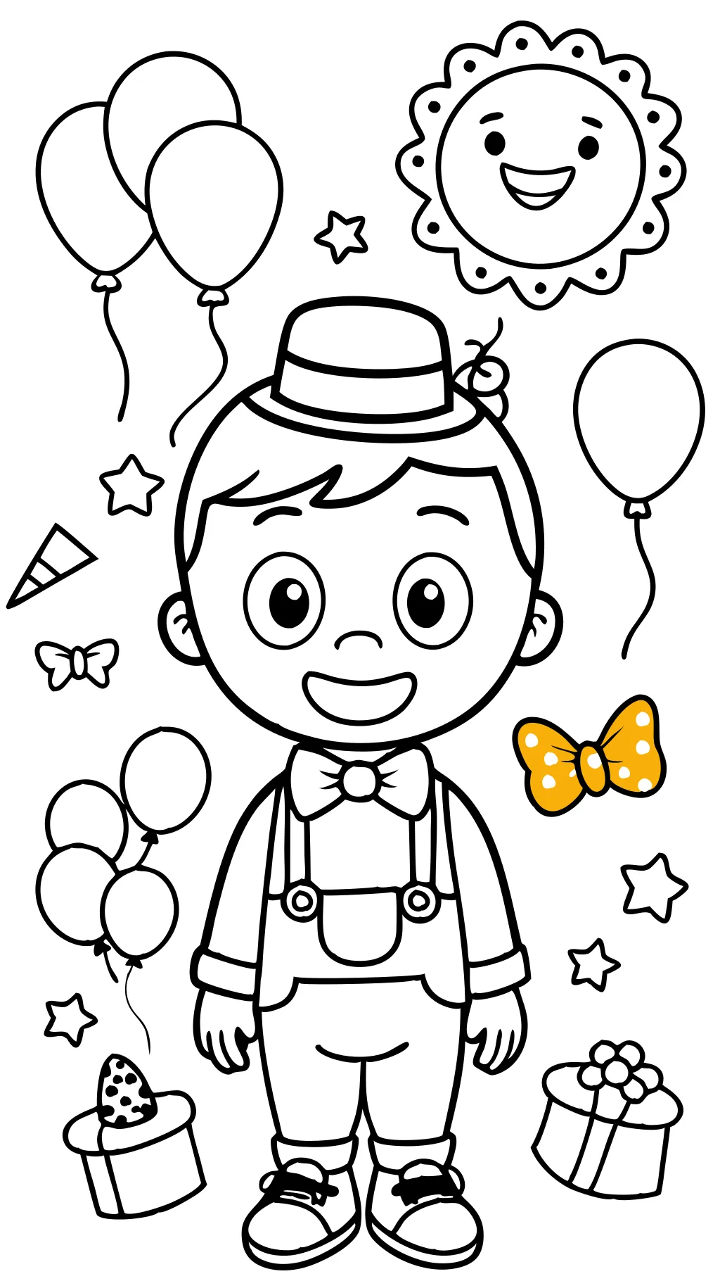 Página para colorear de Blippi